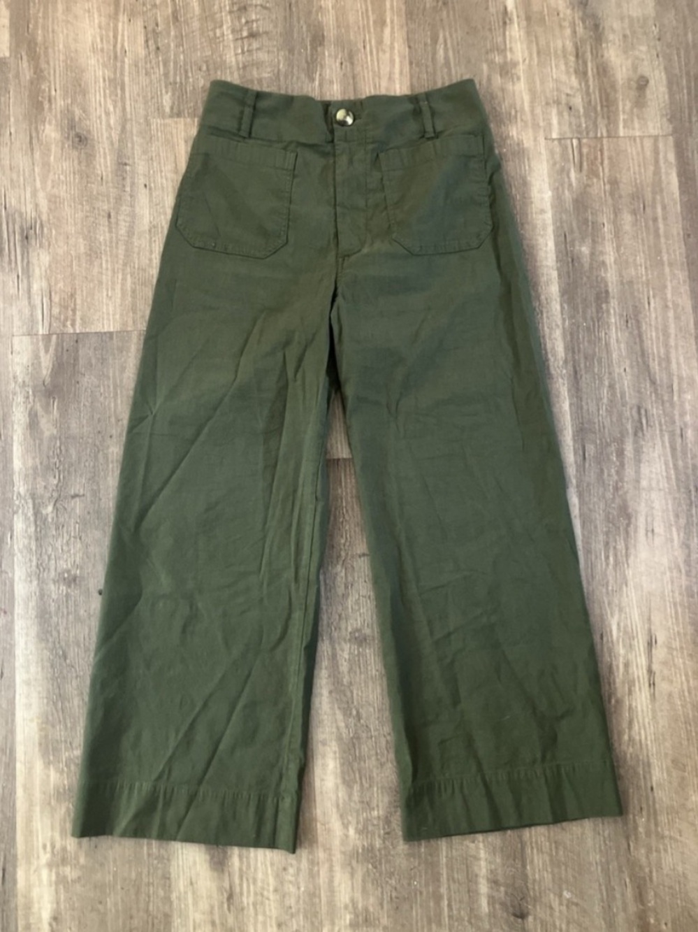 Maeve The Colette Pants Size
28 Cotton Wide Leg High Rise
Green Pocket